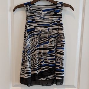 NWOT Dress Barn Pleated Faux Wrap Tank Size XLP